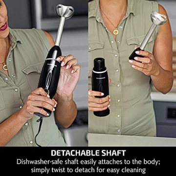 OVENTE 300W Hand Blender - 2 Speed, Easy Grip