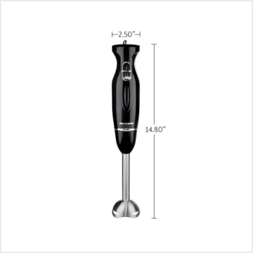 OVENTE 300W Hand Blender - 2 Speed, Easy Grip