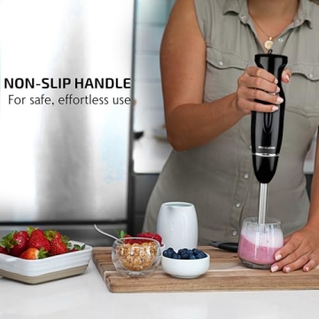 OVENTE 300W Hand Blender - 2 Speed, Easy Grip