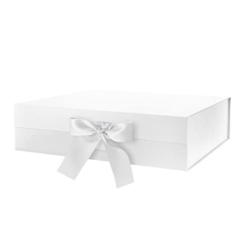 BLK&WH Large Gift Box with Ribbon: Elegant Magnetic Luxury for Every Occasion