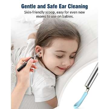 Kekoy Ear Wax Removal Camera, Ear Cleaner 1296P HD Camera, Ear Cleaning Kit with 8pcs Ear Set, Wirel...