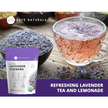 Kate Naturals Organic Dried Lavender Flowers for Culinary Use