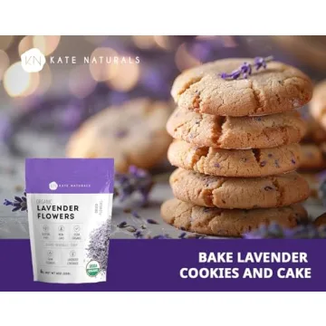 Kate Naturals Organic Dried Lavender Flowers for Culinary Use