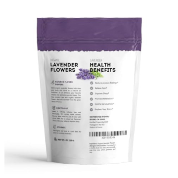 Kate Naturals Organic Dried Lavender Flowers for Culinary Use