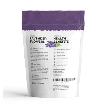 Kate Naturals Organic Dried Lavender Flowers for Culinary Use