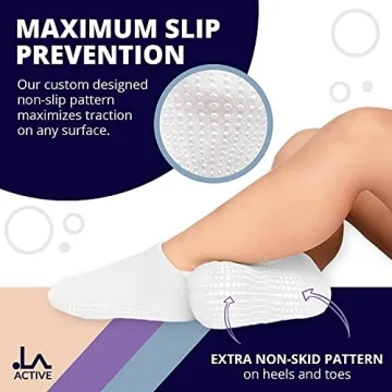 Non Slip Grip Ankle Socks for Kids - LA ACTIVE