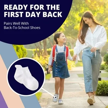 Non Slip Grip Ankle Socks for Kids - LA ACTIVE