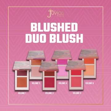 Juvia's Place Blushed Duo Blush Volume 4 - Two Tone Pigmented Buildable Powder