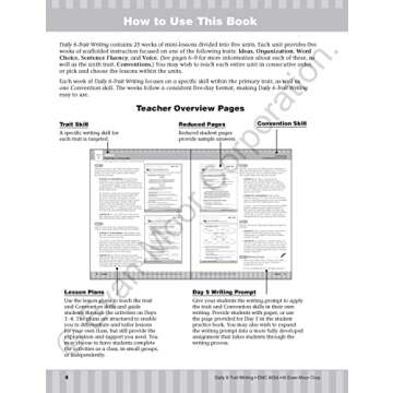 Evan-Moor Daily 6-Trait Writing, Grade 4 Workbook