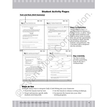 Evan-Moor Daily 6-Trait Writing, Grade 4 Workbook