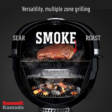 Weber Summit Kamado E6 Charcoal Grill in Black