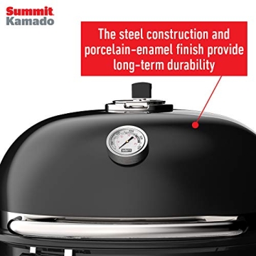 Weber Summit Kamado E6 Charcoal Grill in Black