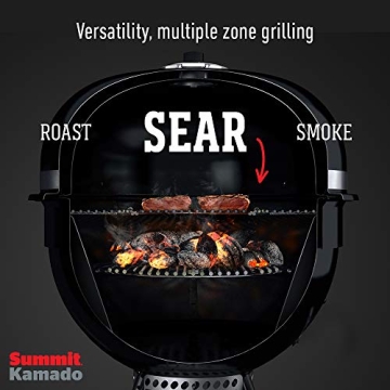 Weber Summit Kamado E6 Charcoal Grill in Black