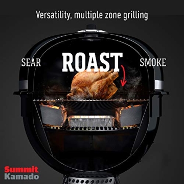 Weber Summit Kamado E6 Charcoal Grill in Black