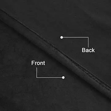 PLEASANT BOULEVARD Velvet Curtains [2 Panels] Heavy Blackout Window Drapes with Grommet, Thermal Insulated Darkening Curtains for Living Room, Bedroom, & Home Decor (52" W x 84" L, Black)