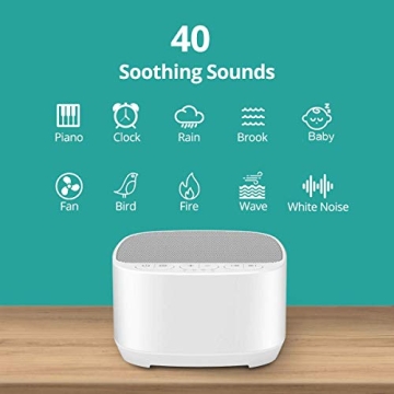Magicteam White Noise Machine for Sleep with Sounds and Timer