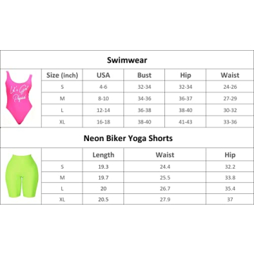 MIAIULIA 80s Workout Costume Neon Shorts Accessories Set