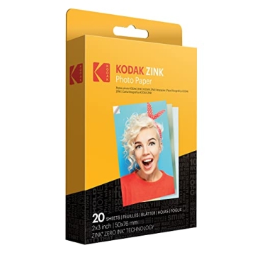 Zink KODAK 2"x3" Premium Photo Paper - 20 Sheets for KODAK Devices