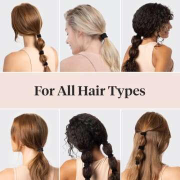 Kitsch Elastic Hair Ties - No Damage & Versatile 20 Pack