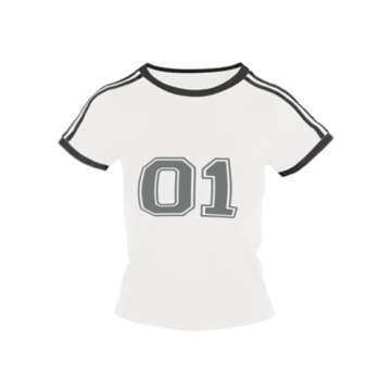 Imily Bela Womens Summer Crop Tops Y2k Baby Tees Cute Letter Print Short Sleeve Vintage T Shirt White