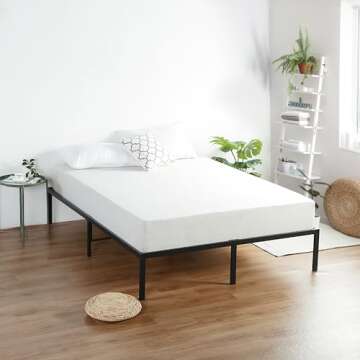 Olee Sleep Queen Mattress, 7 Inch Deluxe Gel Memory Foam Mattress, Gel Infused for Comfort and Pressure Relief, CertiPUR-US Certified, Bed-in-a-Box, Medium Firm, Queen Size