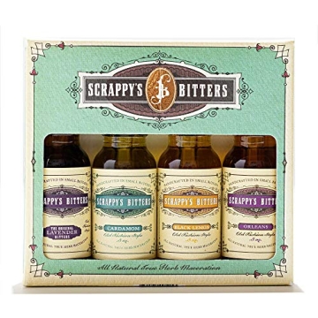 Scrappy's Bitters The New Classics Gift Set, 4 ct, 0.5oz (Lavender, Cardamom, Black Lemon, and Orlea...