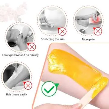 Auperwel Wax Beads for Hair Removal, 1.1LB Painless Salon Hard Wax Beans for Bikini, Eyebrow Facial, At Home Pearl Waxing Beads for Sensitive Skin with 20 Spatulas for Women Men(Rose)