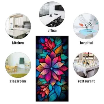 MSINMKOK Fluorescent Light Covers 4x2ft Decorative Blue