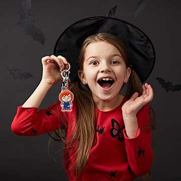 laffact 8Pcs Horror Movie Keychain Set for Fans