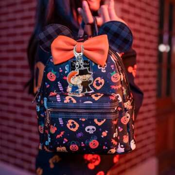 laffact 8Pcs Horror Movie Keychain Set for Fans