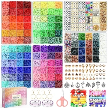 Paodey Clay Beads Kit 20,000 Pcs for Creative Jewelry Making