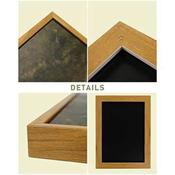 InSimSea Framed Canvas Wall Art Vintage Decor, Room Decor Landscape Wall Art Wilderness Painting Prints, Retro Wall Decor for Bedroom Living Room, Office, Bathroom Decor Wall Art, 12"x16"