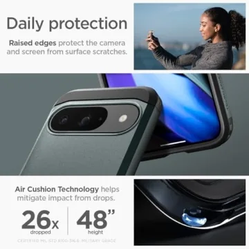 Spigen Tough Armor Pixel 9/9 Pro Case - Abyss Green