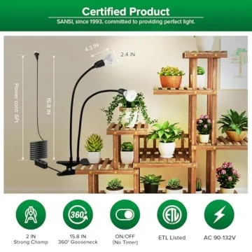SANSI LED Grow Lights Full Spectrum for Indoor Plants