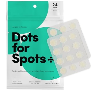 Dots for Spots Pimple Patch - Fast Acting Translucent Hydrocolloid Zit Treatment Stickers for Face - Blemish Patches for Women & Teenage Girls - Made in Korea (24 count)