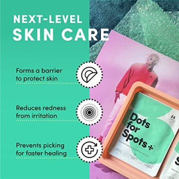 Dots for Spots Pimple Patch - Fast Acting Translucent Hydrocolloid Zit Treatment Stickers for Face - Blemish Patches for Women & Teenage Girls - Made in Korea (24 count)