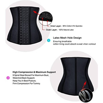 YIANNA Breathable Waist Trainer for Women - Body Shaper