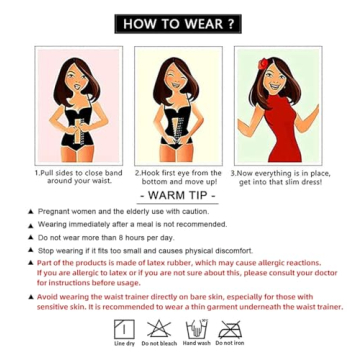 YIANNA Breathable Waist Trainer for Women - Body Shaper