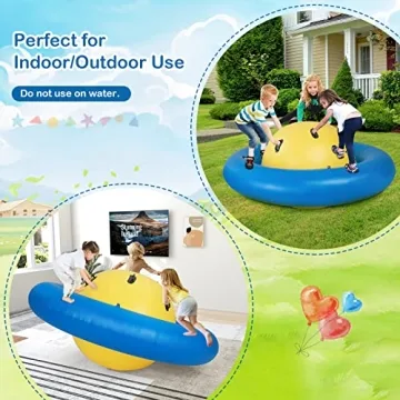 Costzon Giant Inflatable Dome Rocker Bouncer for Kids Fun