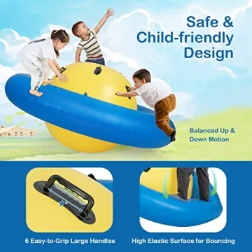Costzon Giant Inflatable Dome Rocker Bouncer for Kids Fun