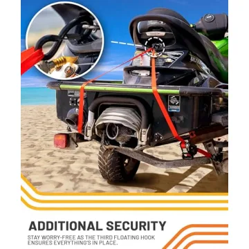 Strapinno 15 ft Ratchet Straps for Heavy Duty Transport