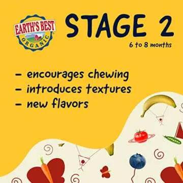 Earth's Best Organic Baby Food, Dissolvable Teething Snack for Babies 6 Months and Older, Strawberry Banana Crunchy Sticks, .56 oz Pack (Pack of 5)