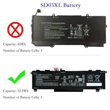 EPYOBW SD03XL Laptop Battery - Power for HP Omen 15 Series