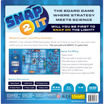 Snap Circuits SNAP 2 IT Board Game for Family Fun