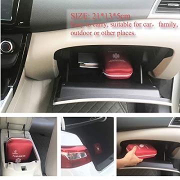 Deftget 163 Piece Waterproof First Aid Kit for Safety