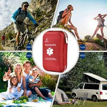 Deftget 163 Piece Waterproof First Aid Kit for Safety