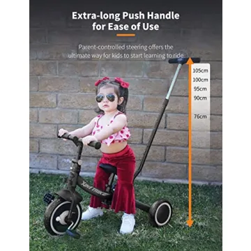 besrey 7-in-1 Toddler Bike with Parent Steering Handle