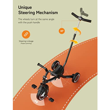 besrey 7-in-1 Toddler Bike with Parent Steering Handle