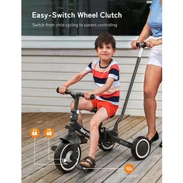 besrey 7-in-1 Toddler Bike with Parent Steering Handle