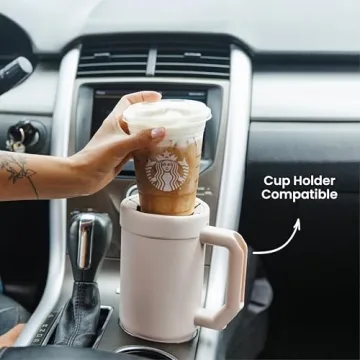 Thicc Buddy - 40 oz Stainless Steel Vacuum Insulated Tumbler with Lid and Straw for Water - Travel Mug Cupholder Friendly - Gifts for Women Men Him Her